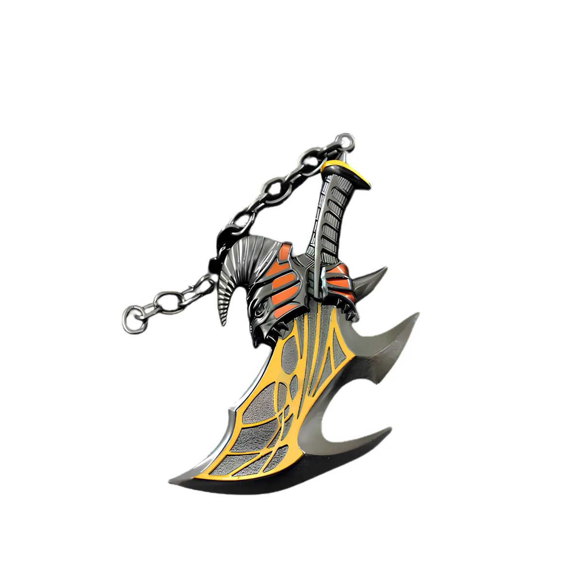 God of War Blades of Chaos Metal Keychain (10cm) – Kratos Weapon Keyring & Bag Charm