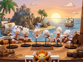 One Piece Luffy Gear 5 Transformation 6-Piece Mini Figures  – Joyboy Chibi Action Statues