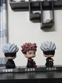 Jujutsu Kaisen Seated Chibi Bobblehead – Gojo Satoru & Yuji Itadori Mini Figure Collection