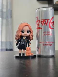 Hermione Granger & Crookshanks Chibi Figure Set – Hogwarts School Uniform Wand Statue