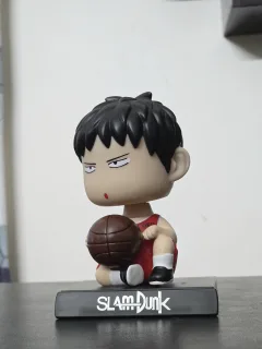 Kaede Rukawa Seated Chibi Bobblehead Figure – Slam Dunk Mini Basketball Statue Model