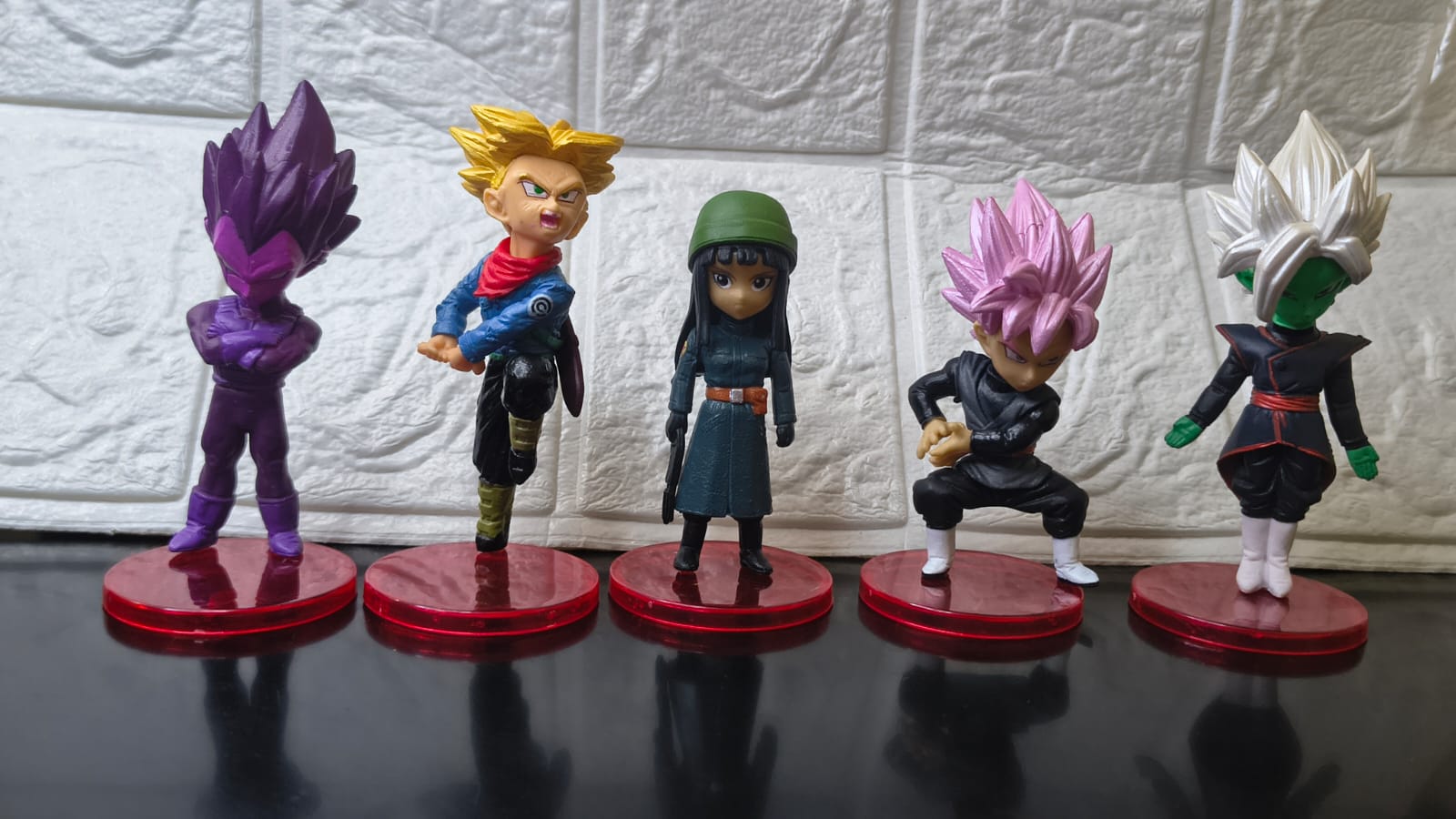 Dragon Ball Super Future Trunks Saga 9-Piece Mini Figure Set – Chibi Collectible Statues